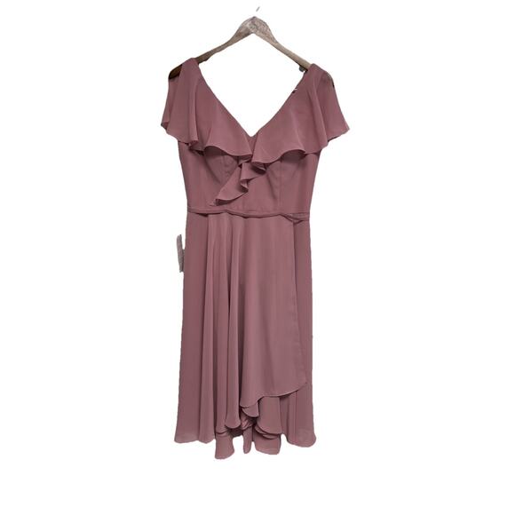 JJ’s House Vintage Mauve Chiffon Dress Sz 10 Mother Of The Bride Bridesmaid NWT - Picture 9 of 13